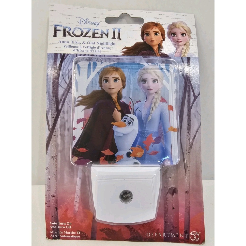 Dept 56 Disney LED Night Light Unopened NIB Collectible-Elsa, Anna & Olaf